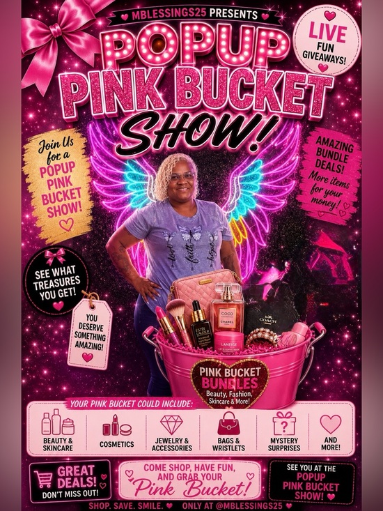 Other - @MBLESSINGS25  🎀 PINK BUCKET POPUP SHOW COME ON IN 💵💵SHOP THE TRAY 🎀